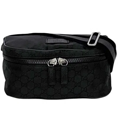 Pre-owned Gucci Black Nylon Fanny Pack Sling Bag ()
