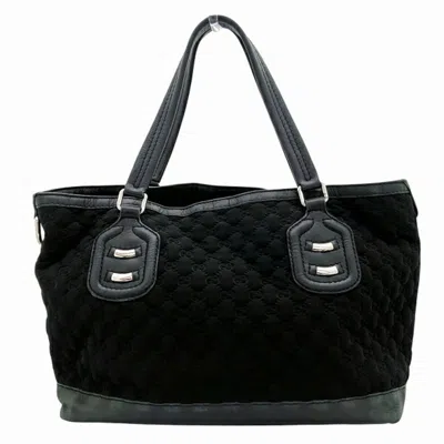 Pre-owned Gucci Black Nylon Handbag Tote Bag ()