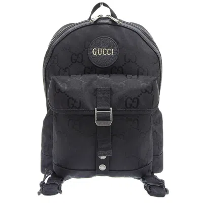 Pre-owned Gucci Black Nylon Leather Backpack ()