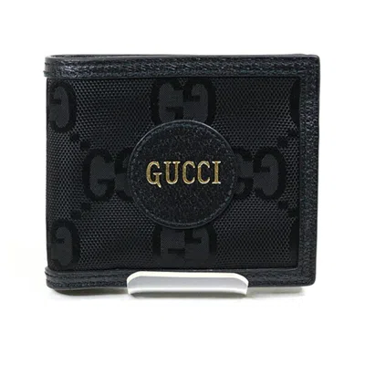 Pre-owned Gucci Black Nylon Leather Wallet (bi-fold) ()