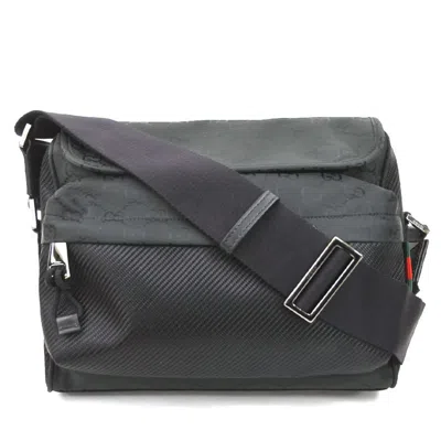 Pre-owned Gucci Black Nylon Shoulder Bag ()