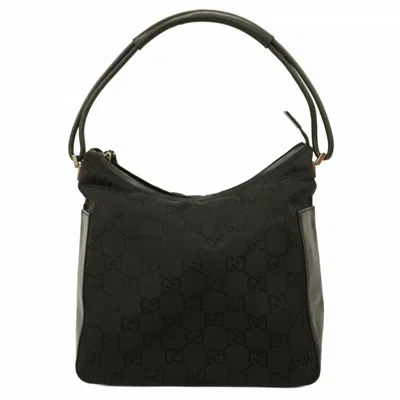 Pre-owned Gucci Black Nylon Shoulder Bag ()