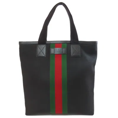 Pre-owned Gucci Black Nylon Tote Bag ()