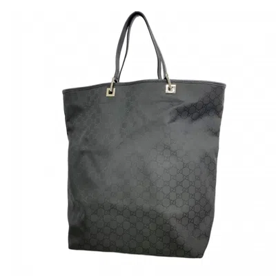 Pre-owned Gucci Black Nylon Tote Bag ()