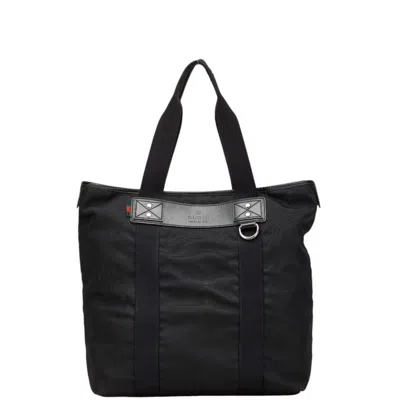 Pre-owned Gucci Black Nylon Tote Bag ()