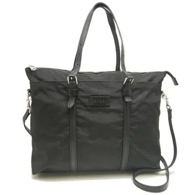 Pre-owned Gucci Black Nylon Tote Bag ()