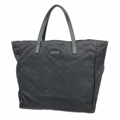 Pre-owned Gucci Black Nylon Tote Bag ()
