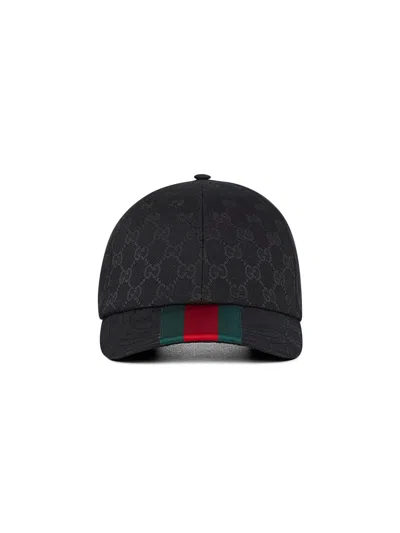 Gucci Black Original Gg Canvas Baseball Cap