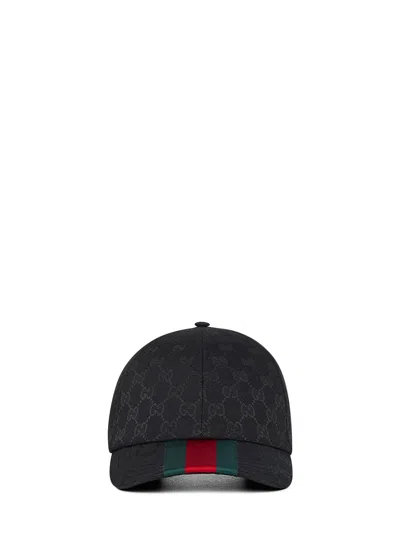 Gucci Black Original Gg Canvas Baseball Cap