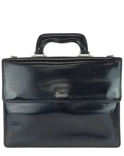 Pre-owned Gucci Black Others Briefcase (authentic Pre-loved)