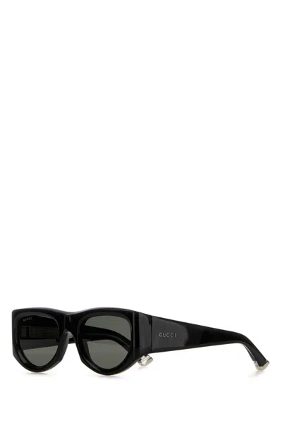 GUCCI WOMEN BLACK OVAL SUNGLASSES, ONESIZE LUXURY SUNGLASSES FOR WOMEN DARVEYS