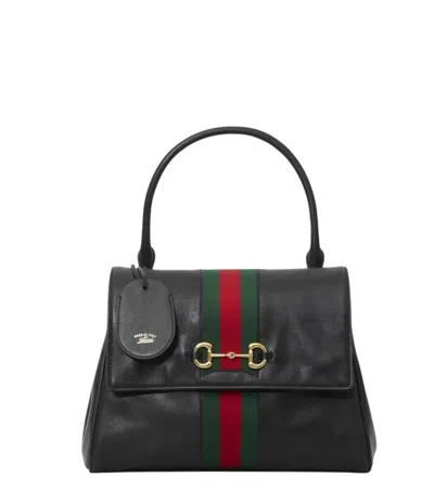 Gucci Black Paparazzo Medium Satchel