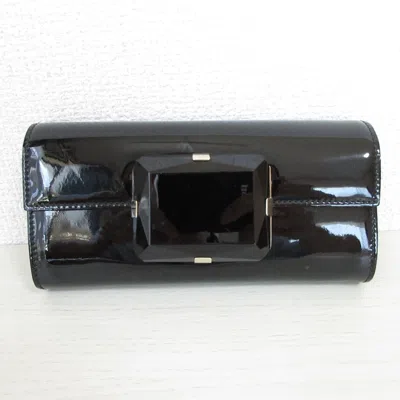 Pre-owned Gucci Black Patent Leather Clutch Bag ()