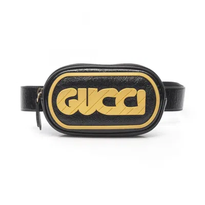 Pre-owned Gucci Black Patent Leather Fanny Pack Sling Bag ()
