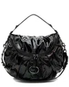 Gucci Black Patent Leather Icon Bit Hobo (authentic Pre-loved) In Black