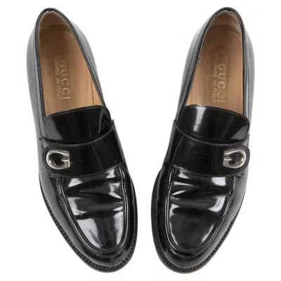 Pre-owned Gucci Black Patent Leather Loafer