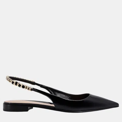 Pre-owned Gucci Black Signoria Ballerinas 36