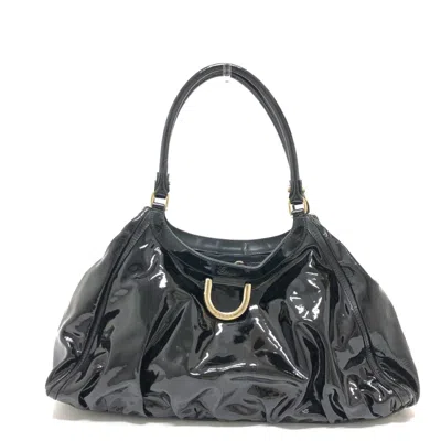 Pre-owned Gucci Black Patent Leather Tote Bag ()