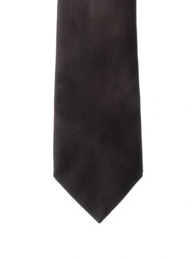 Pre-owned Gucci Black Patterned Tie