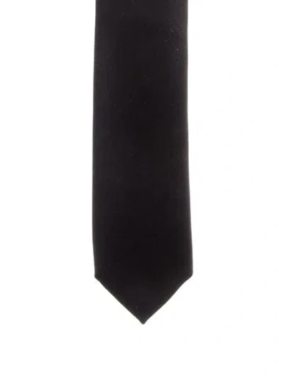 Pre-owned Gucci Black Patterned Tie