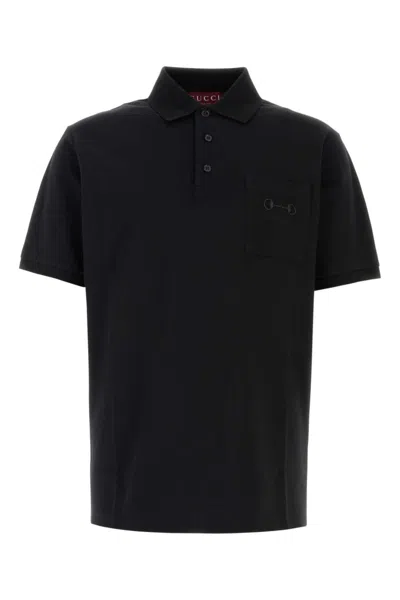 Gucci Black Piquet Polo