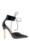 Gucci 90mm Miranda Patent Leather Pumps In Black