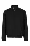 Gucci Mens Monogram-print Two-zip-pockets Relaxed-fit Woven-blend Jacket Black In Nero
