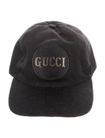 Pre-owned Gucci Black Polyester Cap