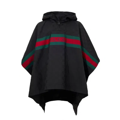 Gucci Black Polyester Trench Men's Coat