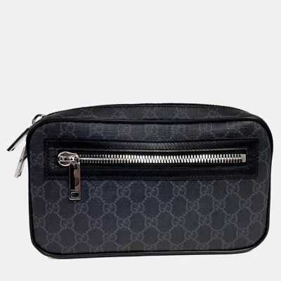 Pre-owned Gucci Black Pvc Belt Bag