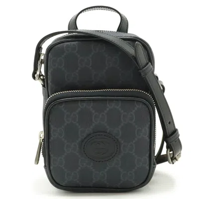 Pre-owned Gucci Black Pvc Leather Shoulder Bag ()