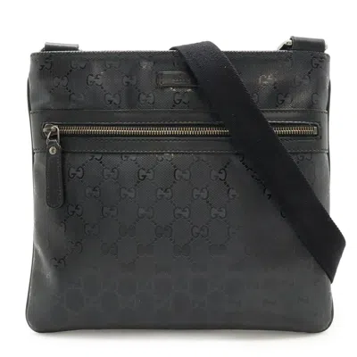 Pre-owned Gucci Black Pvc Leather Shoulder Bag ()
