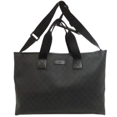 Pre-owned Gucci Black Pvc Tote Bag ()