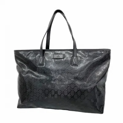 Pre-owned Gucci Black Pvc Tote Bag ()