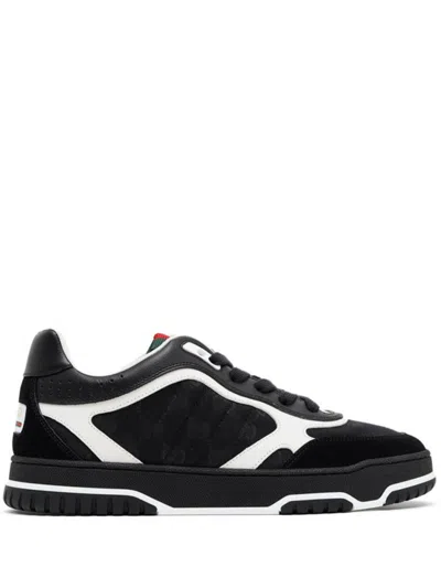 Gucci Black Re-web Sneakers