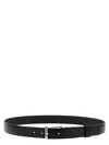 Gucci Men Rectangular Buckle Reversible Belt In Black