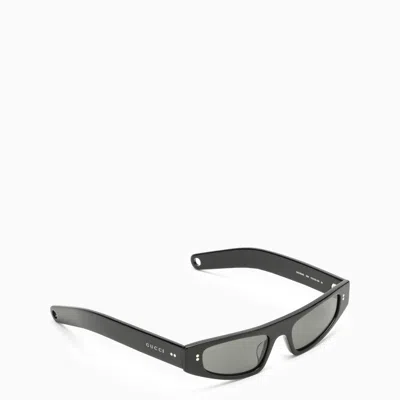 Gucci Black Rectangular Sunglasses