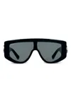 Gucci Women Rectangular Shape Sunglasses In Black