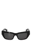 Gucci Black Rectangular Sunglasses In Black