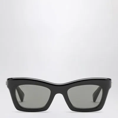 Gucci Black Rectangular Sunglasses