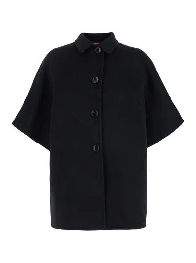 Gucci Black Gg Reversible Coat