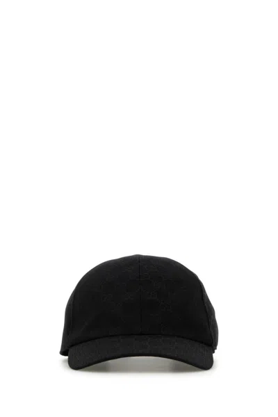 Gucci Black Ripstop Baseball Cap In Pattern