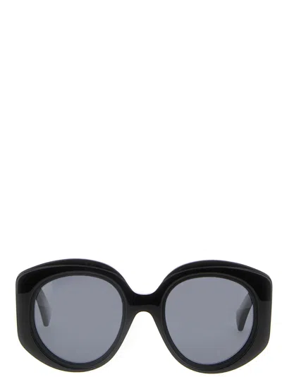 Gucci Black Round Sunglasses