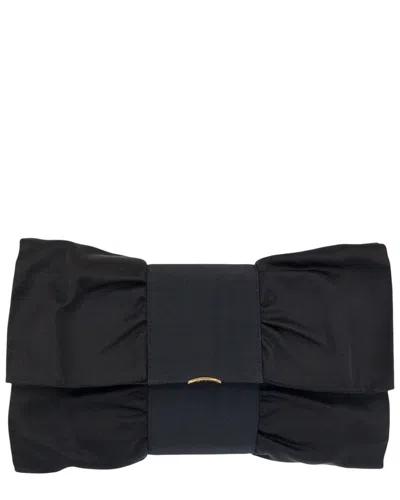 Gucci Black Satin Clutch Bag (authentic Pre-loved)