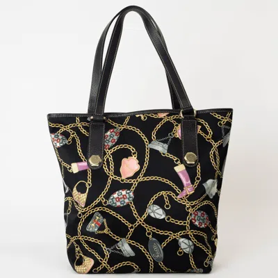 Pre-owned Gucci Black Satin Leather Tote Bag ()