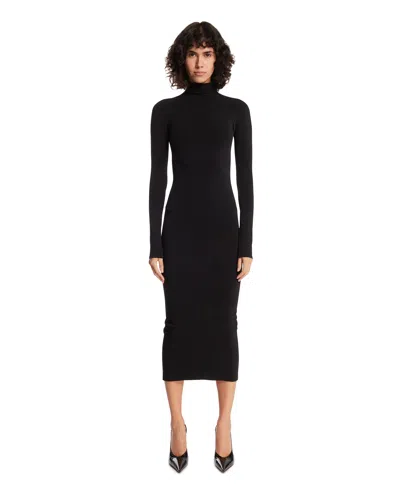 Gucci Black Seamless Stretch Nylon Jersey Dress
