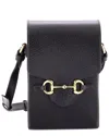 Gucci Horsebit 1955 Crossbody Bag Leather Mini (authentic Pre-loved) In Black