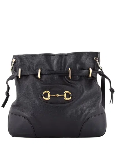 Gucci Black Sheep Leather Horsebit 1955 Messenger Bag Large (authentic Pre-  Loved)