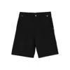 Gucci Button-fly Cotton Shorts In Black