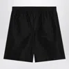 Gucci Twill Bermuda Shorts Featuring Front Pleats In Black